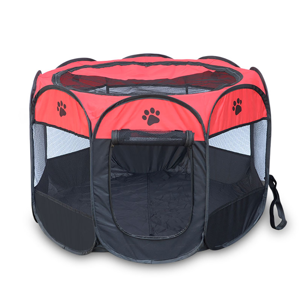 Portable Octagon Foldable Pet Tent PlayPen Dog Sleeping Fence Pet Carrier Tent Dog House